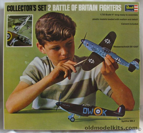 Revell 1/32 Gift Set - 2 Battle of Britain Fighters - Spitfire MkI and Messerschmitt Bf-109F, G288-400 plastic model kit